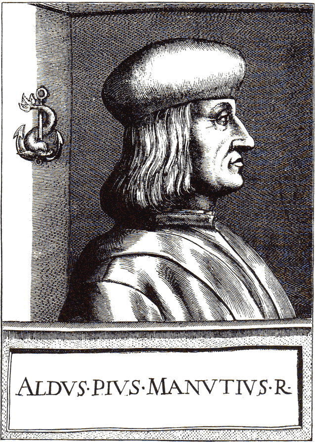 Aldus Manutius, Bild aus Firmin-Didot