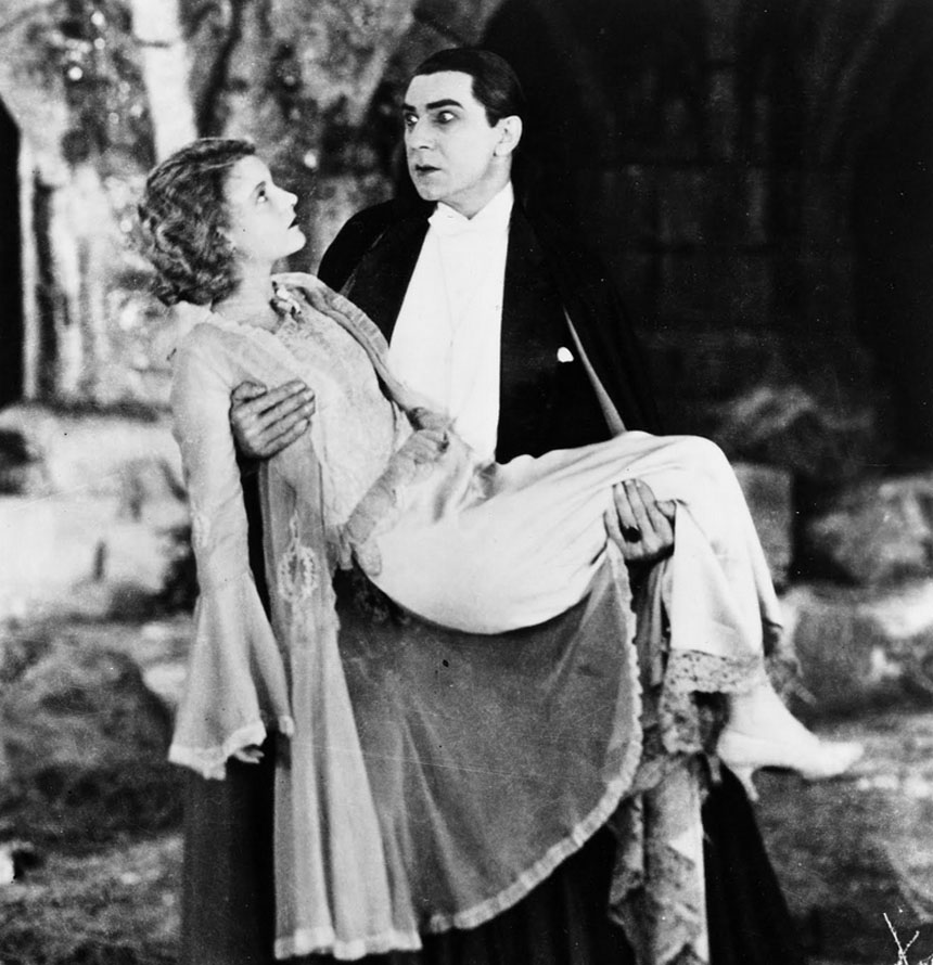 Bela Lugosi and Helen Chandler in Dracula, 1931