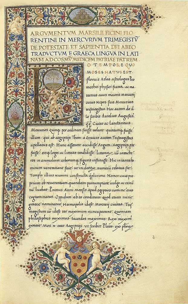 Firenze, Biblioteca Medicea Laurenziana, Plut. 21.8, f. 3r.