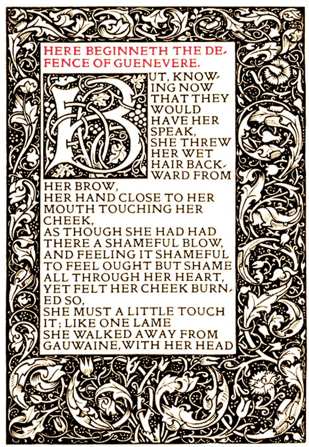 The Defence of Guenevere, Kelmscott Press