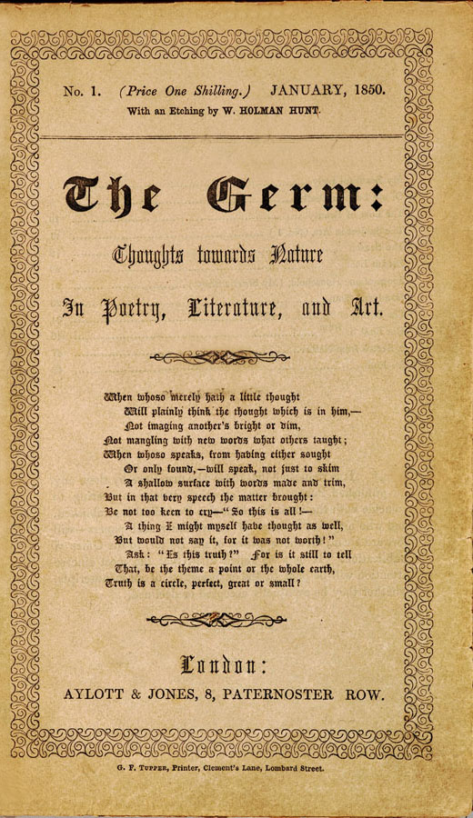 The Germ, 1850
