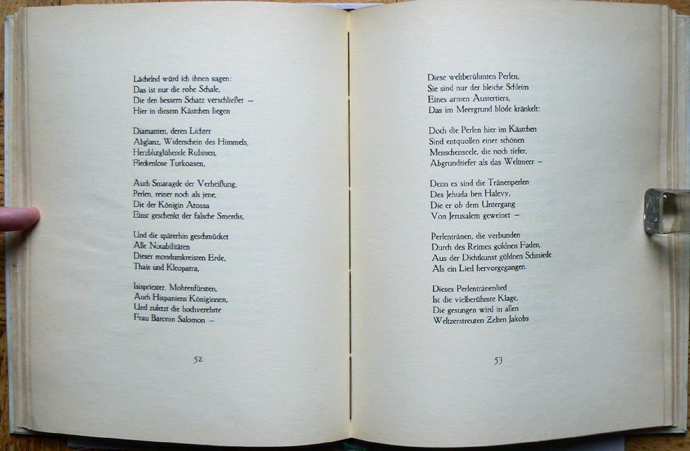 Seiten aus: Heinrich Heine: Hebräische Melodien