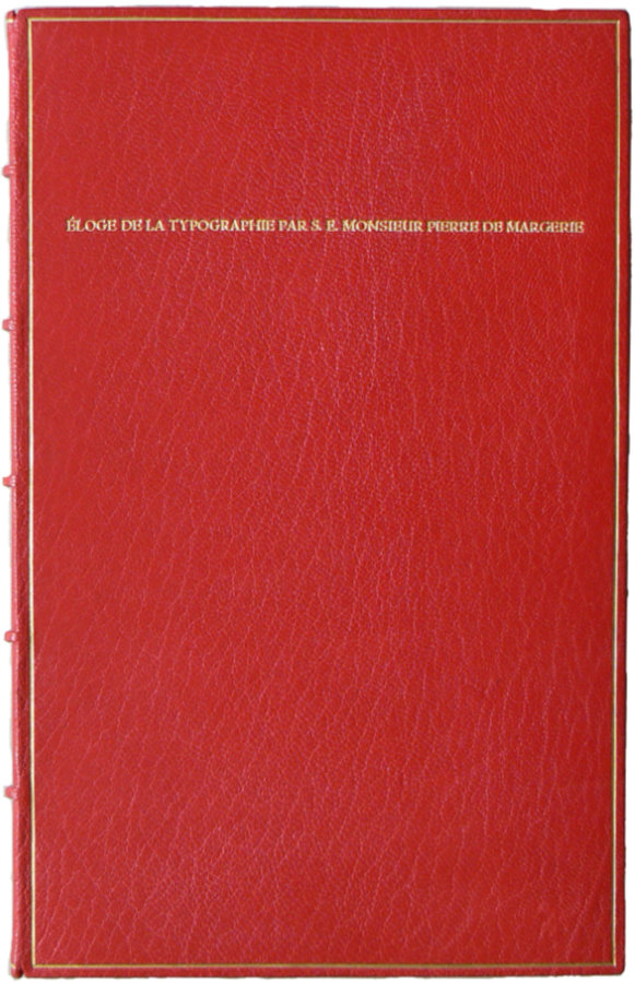Pierre de Margerie: Éloge de la Typographie, 1931
