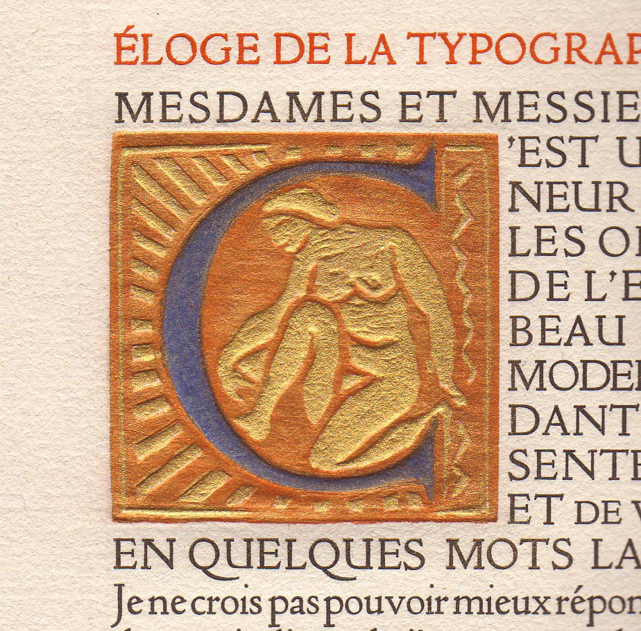 Pierre de Margerie: Éloge de la Typographie, 1931