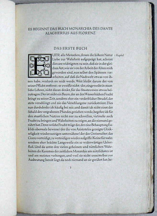 Dante Alighieri: Monarchie. München: Rupprecht-Presse, 1923