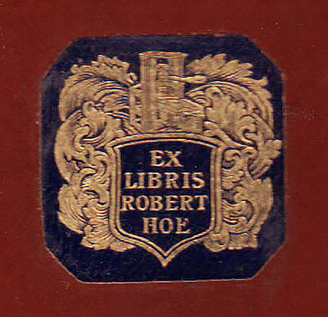 Exlibris Robert Hoe III